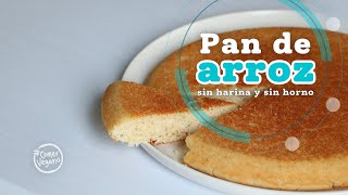 🍚 Cómo preparar PAN DE ARROZ fácil y rápido  Sin horno sin harina y con 5 ingredientes [upl. by Eilrahc]