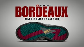 Nike Air Flight Huarache BORDEAUX 2023 DETAILED LOOK  PRICE [upl. by Vanda333]