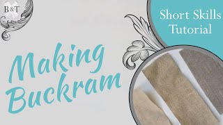 Historic Fashion Tutorial Series Making Buckram [upl. by Emma599]