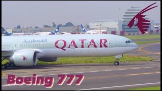 Aterrizaje Qatar Airways en Ciudad de México [upl. by Bunker]