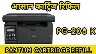 How to Refill PANTUM PC210  PG209 PG208 Toner cartridge [upl. by Cesya]