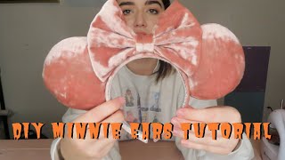 How to Make Minnie Mouse Ears  Easy DIY Minnie Ears [upl. by Kenay68]