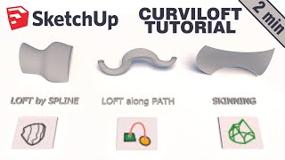 Curviloft for Sketchup – 2 minute Tutorial [upl. by Lehcir]