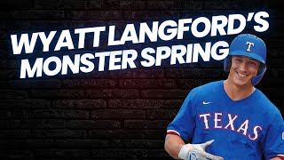 Wyatt Langford Putting Veteran Players on Notice [upl. by Mariandi981]