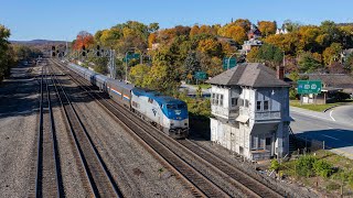 4 Morning Trains in Altoona PA 10242023 [upl. by Gradey]