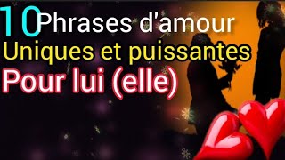 Les 10 meilleures phrases damour qui touchera son coeur immédiatement ❤️😍👌 [upl. by Grevera]