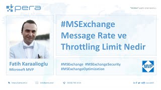 Microsoft Exchange Server Message Rate ve Throttling Limit Nedir [upl. by Ahsit]