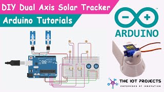 Dual Axis Solar Tracker Arduino Project Using LDR and Servo Motors [upl. by Oir236]