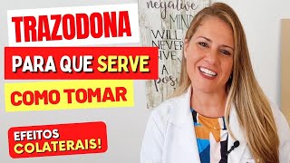 TRAZODONA Donaren para ANSIEDADE SONO E MAIS  Para Que Serve Como Tomar e Efeitos Colaterais [upl. by Ysor]