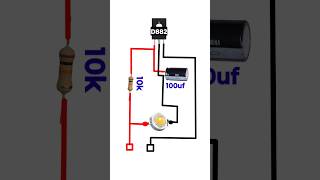 5v Led Light FlasherShortd882transistore [upl. by Iretak]