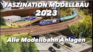 Die besten Modellbahn Anlagen Faszination Modellbau Friedrichshafen 2023  mit Z und Gartenbahn [upl. by Terrilyn87]