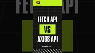 Fetch API  vs  Axios API coding placement coderslife webdevelopercareer programming [upl. by Hadwyn]