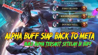 Alpha di Buff Damagenya Sakit Banget Jadi Hero Fighter Anti Tank  Update Build Alpha Tersakit 2023 [upl. by Shrier]