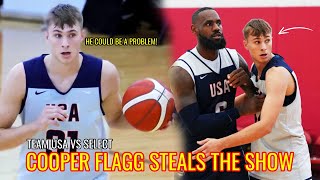 TEAM USA VS TEAM SELECT  Cooper Flagg Aims for 2027 FIBA World Cup Spot After Camp [upl. by Itsur]