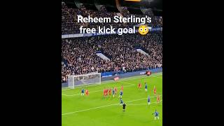 Raheem Sterlings free kick goal against Preston in the FA cup 😰 chelsea cfc [upl. by Teena357]