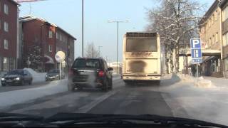 Wintersightseeingdrive in Lappeenranta Finland Part 1 [upl. by Franni627]