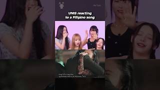 Reacting to a famous Filipino song 💯 unis shorts [upl. by Barbey]