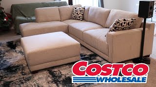 Costco Couch Raylin Fabric Sectional with Ottoman [upl. by Siloa]