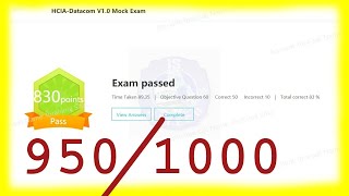 Huawei HCIA Datacom V1 0 Mock Exam Answers  HCIADatacom V10 Mock Exam Answers  HCIADatacom V10 [upl. by Ondrej170]