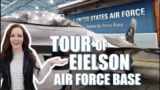 TOUR OF EIELSON AIR FORCE BASE MOVING TO ALASKA Somers In Alaska [upl. by Adelaja423]