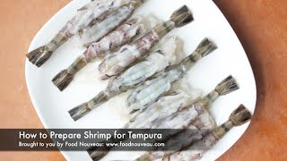 How to Prepare Shrimp for Tempura [upl. by Hoo738]