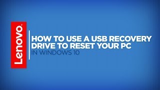 How To  Use a USB Recovery Drive to Reset Your PC in Windows 10 [upl. by Lehcsreh]