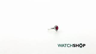 Gemstone Jewellery Ladies Sterling Silver Ruby Cluster Ring Size P G0119RRUP [upl. by Tammie]