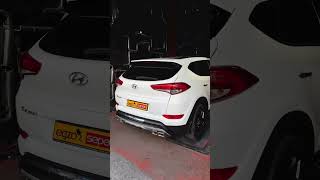 HYUNDAİ TUCSON CUSTOM EGZOZ ÖNCESİ VE SONRASI 👊 Hyundai tucson egzoz egzozsepeti [upl. by Inoliel436]