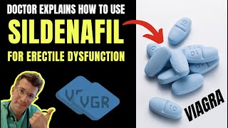 How to use SILDENAFIL Viagra for ERECTILE DYSFUNCTION including doses side effects amp more [upl. by Hgielyk]