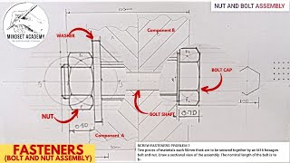 Bolt Nut with washer Assembly Screw Fasteners [upl. by Goodwin797]