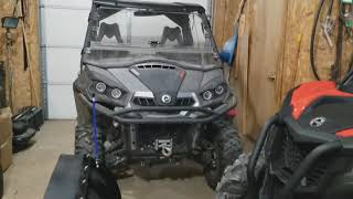 Maverick Trail 1000dps Plow installed Winch talk [upl. by Ecnahc]