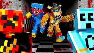 Five Nights at Freddys VS Poppy Playtime with Craftee [upl. by Dlarej435]