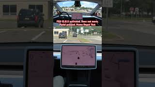 FSD 12511 activated Does not move Pedal pressed Home Depot Test teslafsd fsdbeta fsd [upl. by Poyssick77]