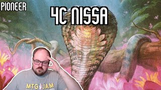 ALLIN on LANDFALL RAMP  4c Nissa  Pioneer  MTGO [upl. by Anitra270]