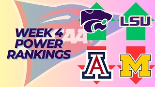 College Football Week 4 Power Rankings  2024 [upl. by Nnylesor]