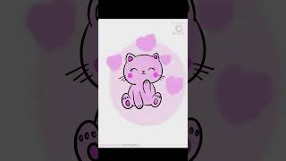 PROCREATE DRAW a cute kitty  final animation draw procreate animation cat shortsvideo [upl. by Pence]