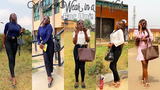 LIFE IN UNIBEN What I wear in a week for Lectures📚 Nigerian Uni Outfits [upl. by Barden]