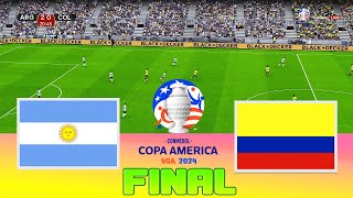 ARGENTINA vs COLOMBIA  Final Copa America 2024 Camp Nou  Full Match All Goals  Football Match [upl. by Annaer587]