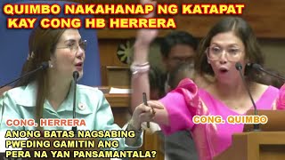 CONG QUIMBO NA SUPALPAL ni CONG HB HERRERRA YUNG CASH NAWAWALA NA SAAN GINAMIT NASAAN ANG REPORT [upl. by Ycnahc]