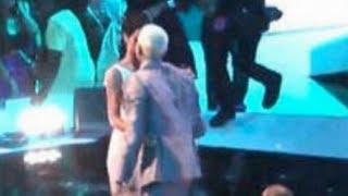 Rihanna and Chris Brown Kiss at VMAS 2012 [upl. by Niret339]