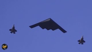 Top 10 Stadium Flyovers Black Hawks F22 B2 Stealth bomber [upl. by Llet]