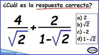 Racionalizar operaciones con Radicales [upl. by Ennaeilsel]