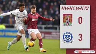 HIGHLIGHTS Northampton Town 0 Portsmouth 3 [upl. by Saum]