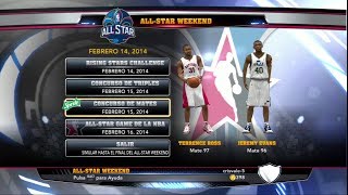 Juega el AllStar en el NBA2K14 [upl. by Naira]