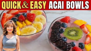 Delicious Acai Bowl Recipe  Healthy Smoothie Bowl [upl. by Elleimac]