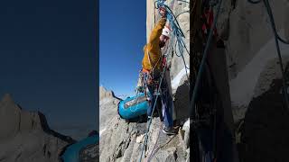 How to descend from a bigwall Riders on the storm Patagonia rockclimbing [upl. by Nuyh]