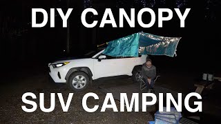 DIY Canopy SUV Camping [upl. by Petulah721]