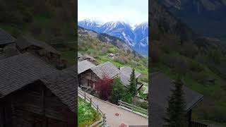 Альбинен  вымирающая деревня Швейцарии 🇨🇭 Albinen Switzerland short swissvillage beautiful [upl. by Crelin]