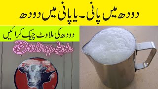 How To Test Fake Milk  Water or Chemical Milk Adulteration Test Method  Dairy Lab [upl. by Inirt8]