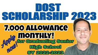 HOW TO APPLY DOST SCHOLARSHIP 2023 DEPARTMENT OF SCIENCE amp TECHNOLOGYSEI [upl. by Marla]